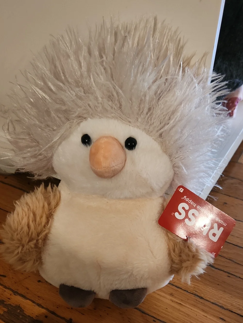nwt Plush Russ Brand Penguin- Squishy Cream & Tan Plush
